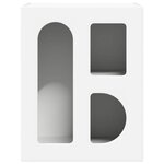 vidaXL Table de chevet Blanc 40 x 35 x 50 cm Bois d'ingénierie