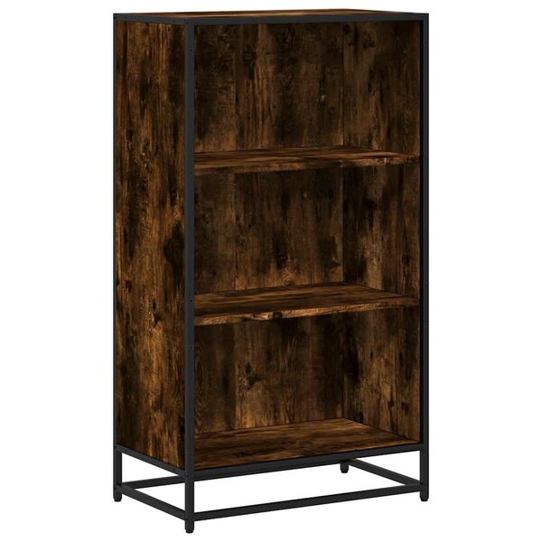 vidaXL Bibliothèque chêne fumé 60x35x107 5 cm bois d'ingénierie