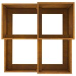 vidaXL Cache-pot de jardin Rouillé 100 x 100 x 60 cm