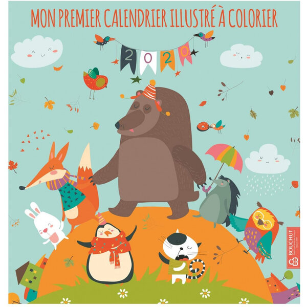 Calendrier 30x30cm mon premier calendrier illustré - bouchut