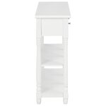 vidaXL Table console blanc 110 x 30 x 76 cm bois d'ingénierie