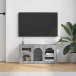 vidaXL Meuble TV Gris Sonoma 80 x 35 x 40 cm Bois d'ingénierie