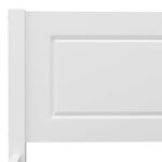 vidaXL Cadre de lit Bois de pin massif Blanc 160x200 cm
