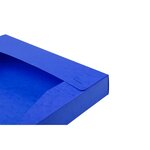 Chemise 3 rabats Exacompta  Cartobox dos de 2.5, 4, 5 et 6cm en carte lustrée coloris au choix.