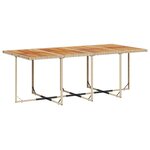 vidaXL Ensemble à manger de jardin et coussins 13 Pièces beige