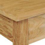 vidaXL Table console teck massif 90x30x80 cm