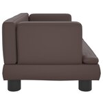 vidaXL Canapé pour enfants marron 60x40x30 cm similicuir