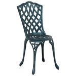 vidaXL Ensemble de salle à manger pour jardin 5 Pièces Vert Aluminium