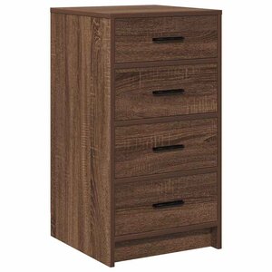 vidaXL Buffet Chêne marron 40 x 41 x 75 cm Bois d'ingénierie