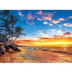 PUZZLE 500 pieces - Plage paradisiaque - 49 X 36 cm