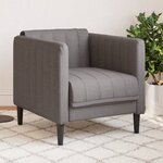 vidaXL Fauteuil taupe tissu