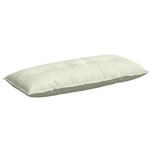 vidaXL Coussin de Dos Crème 120 x 50 cm Tissu en velours côtelé