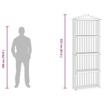 vidaXL Abri à outils de jardin 87x33x222 cm Bois de pin imprégné