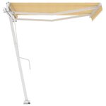 vidaXL Auvent automatique sur pied 300x250 cm Jaune/Blanc