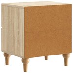 vidaXL Cabinet de chevet 2 Pièces Chêne Sonoma 43 x 34 5 x 48 cm