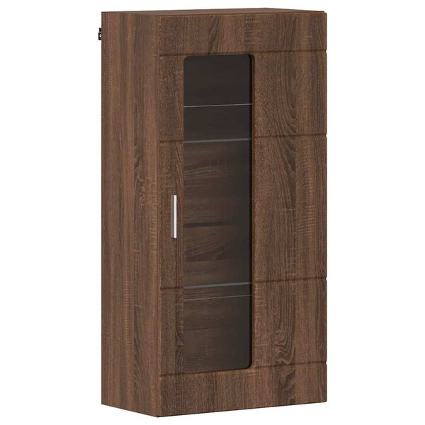 vidaXL Meuble mural Chêne marron 55 x 29 x 100 cm Bois d'ingénierie