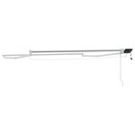vidaXL Cadre de store rétractable électrique Blanc 3 x 2 5 m Aluminium