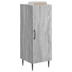 vidaXL Buffet Sonoma gris 33 x 34 5 x 89 5 cm Bois d'ingénierie