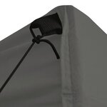 Vidaxl belvédère pliable avec 4 parois 5x5 m anthracite