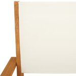vidaXL Chaises de jardin pliantes lot de 8 tissu et bois massif