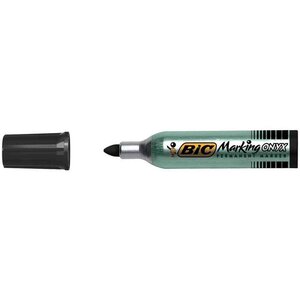 Marqueur Permanent MARKING ONYX 1482 Pointe Ogive Trait 1 5 mm Noir x 12 BIC