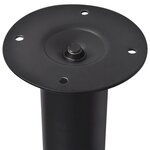 vidaXL Pieds de table télescopiques 4 Pièces Noir 710 mm - 1100 mm