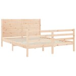 vidaXL Cadre de lit sans matelas 160x200 cm bois massif