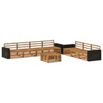 vidaXL Ensemble de canapés d'extérieur 8 pc Naturel