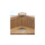 AXI Beach Tower avec Balancoire Simple Marron Toboggan Bleu