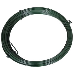 vidaXL Fil de liaison de clôture 25 m 1 4/2 mm Acier Vert