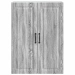 vidaXL Armoire Murale 66 x 34 5 x 90 cm Bois d'ingénierie Sonoma gris