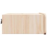 vidaXL Table de chevet Marron 39 x 34 x 16 5 cm Bois massif en pin