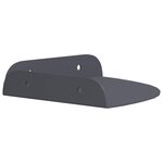vidaXL Étagère flottante avec étagère 2 Pièces Anthracite 15 x 15 x 2 cm