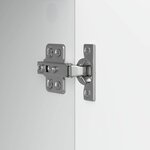 vidaXL Meuble TV Blanc brillant 102 x 34 5 x 50 cm Bois d'ingénierie