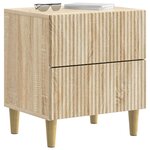 vidaXL Cabinet de chevet 2 Pièces Chêne Sonoma 43 x 34 5 x 48 cm