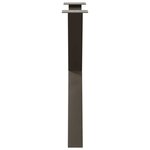 vidaXL Pieds de table à manger en forme de X  3 pièces  acier naturel  80 x (72-73) cm