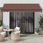 vidaXL Auvent rétractable automatique marron 350x250 cm