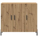vidaXL Buffet chêne artisanal 90 x 34 x 80 cm Bois d'ingénierie