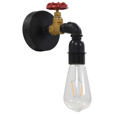 Icaverne - Lampes sublime Lampe murale Design de robinet Noir E27
