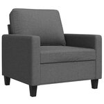 vidaXL Fauteuil Gris foncé 60 cm Tissu