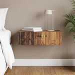 vidaXL Table d'appoint murale Bois ancien 59 x 34 5 x 17 cm
