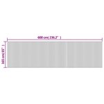 vidaXL Cloison de séparation marron foncé 165x600 cm bambou