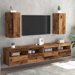 vidaXL Meubles TV 2 Pièces vieux bois 30 5x30x60 cm bois d'ingénierie