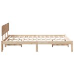 vidaXL Lit avec tête de lit 120x190 cm en pin massif
