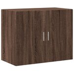 vidaXL Armoire murale chêne marron 80x42 5x64 cm bois d'ingénierie
