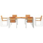 vidaXL Ensemble de salle à manger pour jardin 7 Pièces