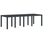 vidaXL Ensemble de salle à manger pour jardin 11 Pièces Anthracite