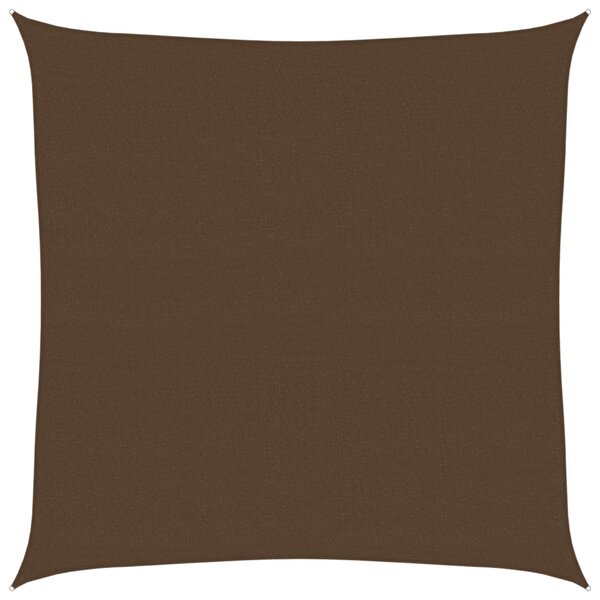 vidaXL Voile d'ombrage 160 g/m² Marron 7x7 m PEHD