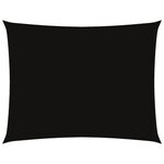 vidaXL Voile de parasol tissu oxford rectangulaire 3 5x4 5 m noir