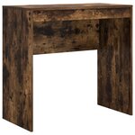 vidaXL Bureau avec rangement Chêne fumé Bois d'ingénierie